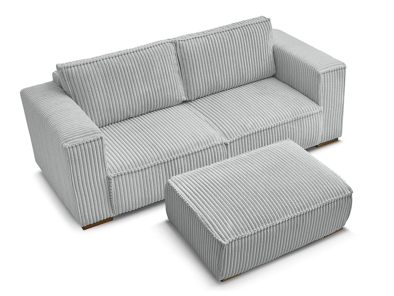 2er Sofa mit Hocker BOBOCHIC CHELSEA