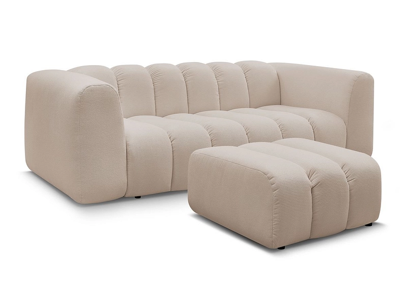 3er Sofa mit Hocker BOBOCHIC TALIA
