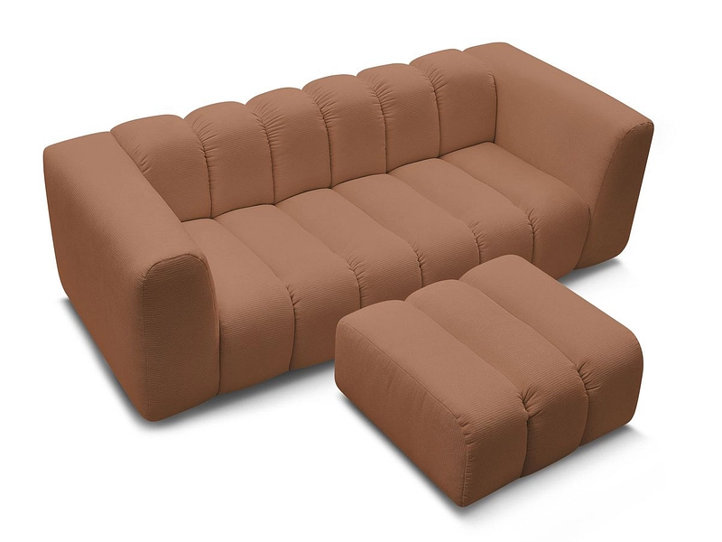 3er Sofa mit Hocker BOBOCHIC TALIA