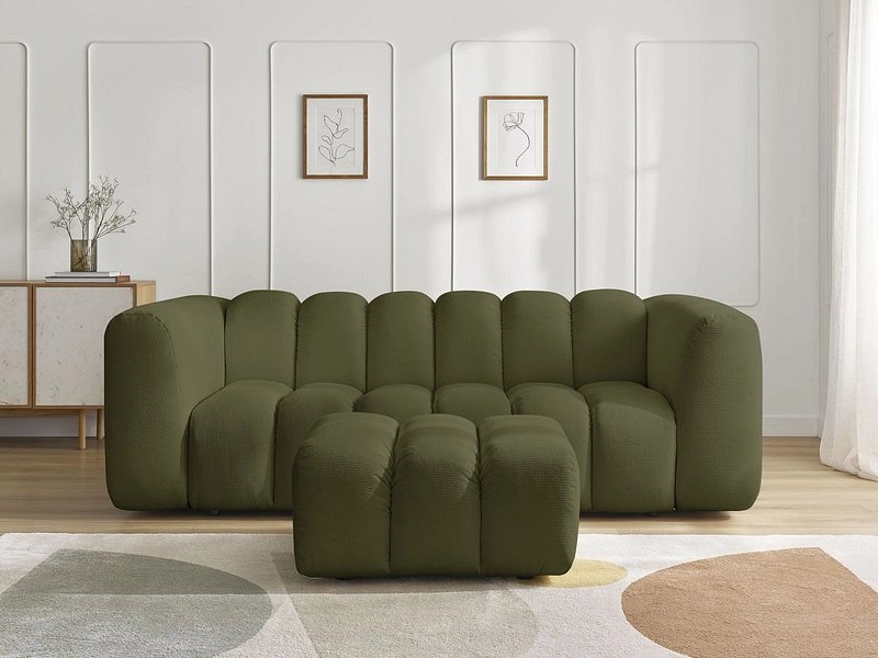Divano 3 posti con pouf BOBOCHIC TALIA