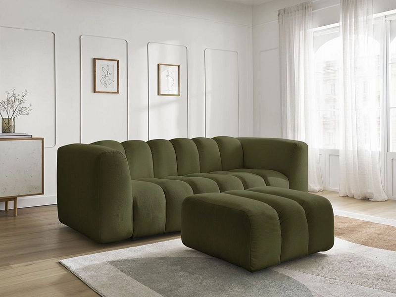 Divano 3 posti con pouf BOBOCHIC TALIA