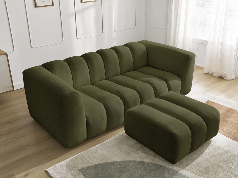 Divano 3 posti con pouf BOBOCHIC TALIA