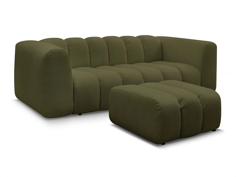 Divano 3 posti con pouf BOBOCHIC TALIA