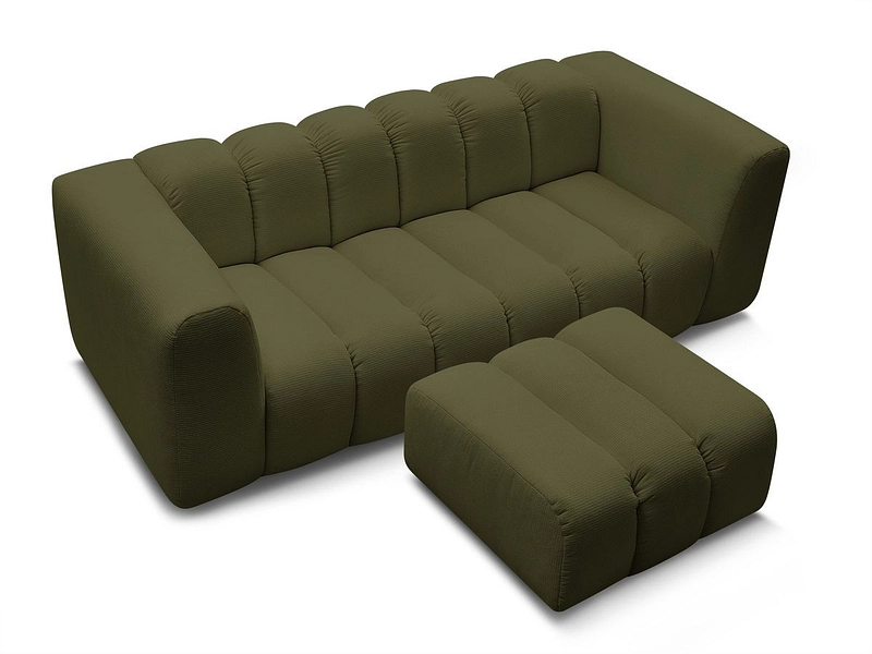 Divano 3 posti con pouf BOBOCHIC TALIA