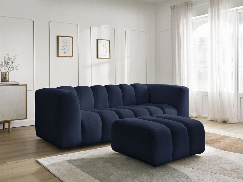 Divano 3 posti con pouf BOBOCHIC TALIA