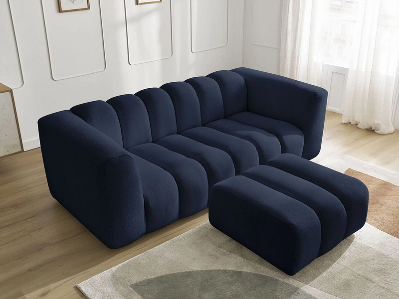 Divano 3 posti con pouf BOBOCHIC TALIA