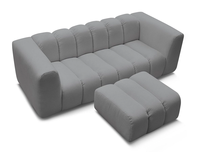 3er Sofa mit Hocker BOBOCHIC TALIA