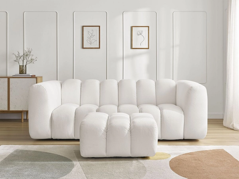 3er Sofa mit Hocker BOBOCHIC TALIA