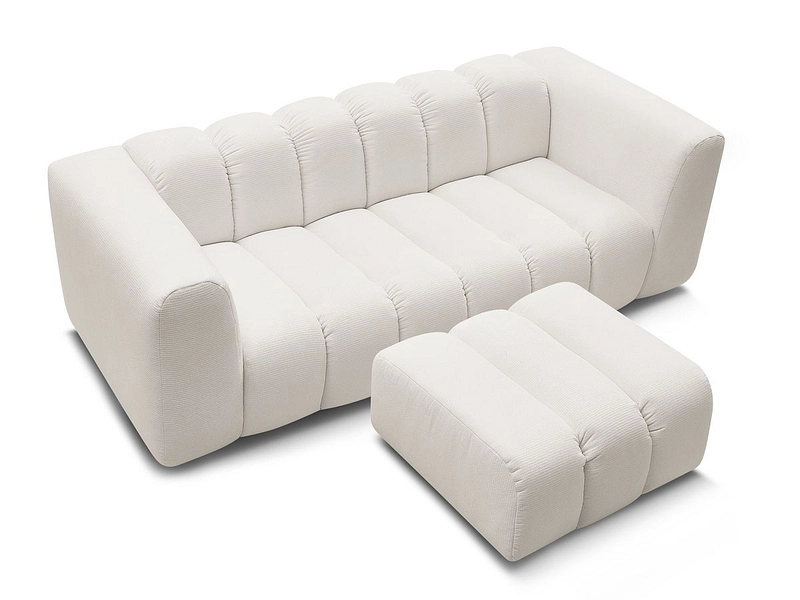 3er Sofa mit Hocker BOBOCHIC TALIA