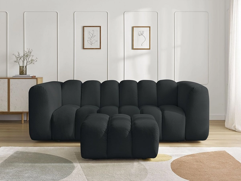 3er Sofa mit Hocker BOBOCHIC TALIA