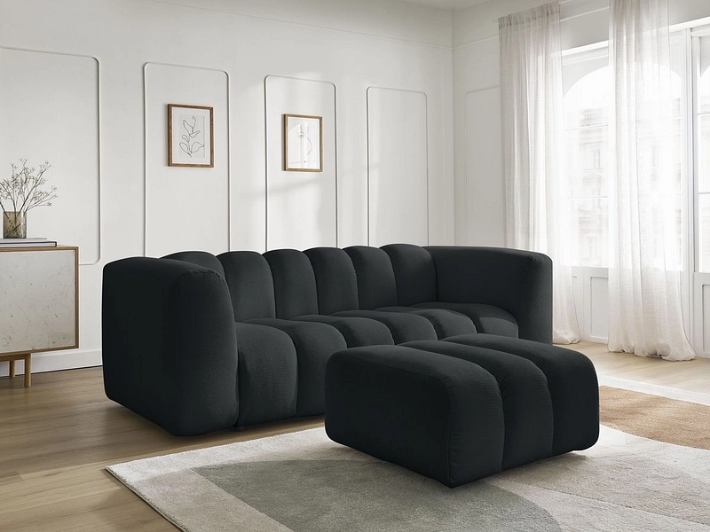 3er Sofa mit Hocker BOBOCHIC TALIA