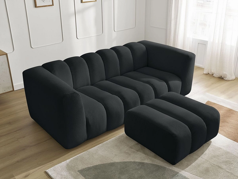 3er Sofa mit Hocker BOBOCHIC TALIA