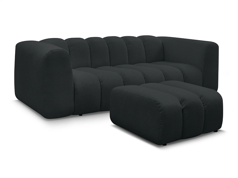 3er Sofa mit Hocker BOBOCHIC TALIA