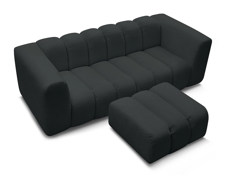 3er Sofa mit Hocker BOBOCHIC TALIA