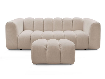 3er Sofa mit Hocker BOBOCHIC TALIA
