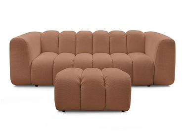 3er Sofa mit Hocker BOBOCHIC TALIA