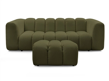 Divano 3 posti con pouf BOBOCHIC TALIA