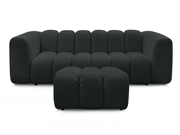 3er Sofa mit Hocker BOBOCHIC TALIA