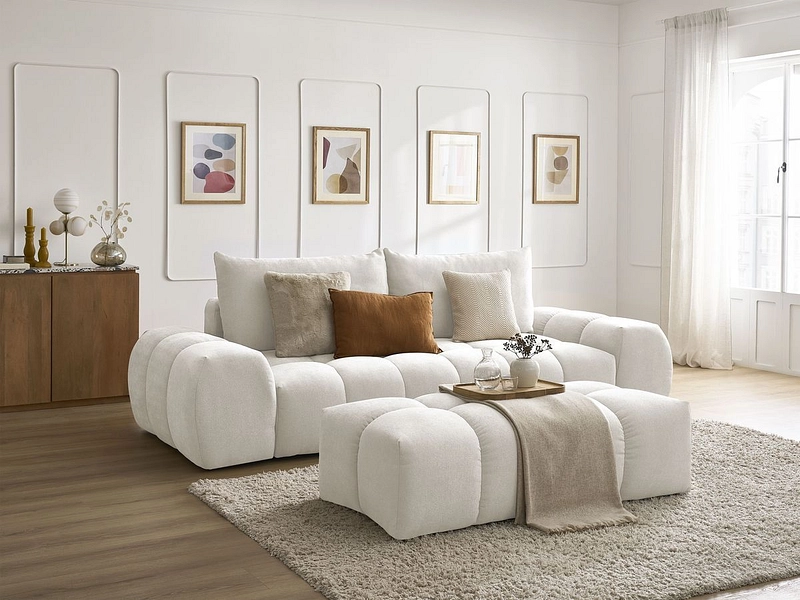 3er Sofa mit Hocker BOBOCHIC EVEREST 3er Sofa mit Hocker BOBOCHIC EVEREST