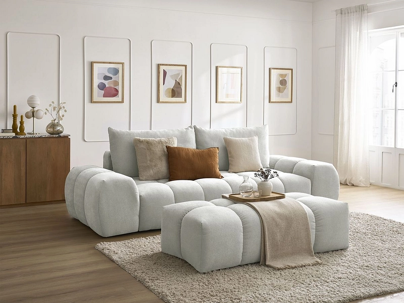 3er Sofa mit Hocker BOBOCHIC EVEREST 3er Sofa mit Hocker BOBOCHIC EVEREST
