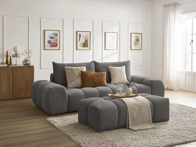 3er Sofa mit Hocker BOBOCHIC EVEREST 3er Sofa mit Hocker BOBOCHIC EVEREST