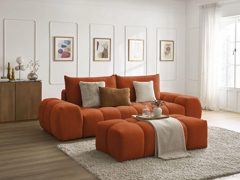 3er Sofa mit Hocker BOBOCHIC EVEREST 3er Sofa mit Hocker BOBOCHIC EVEREST