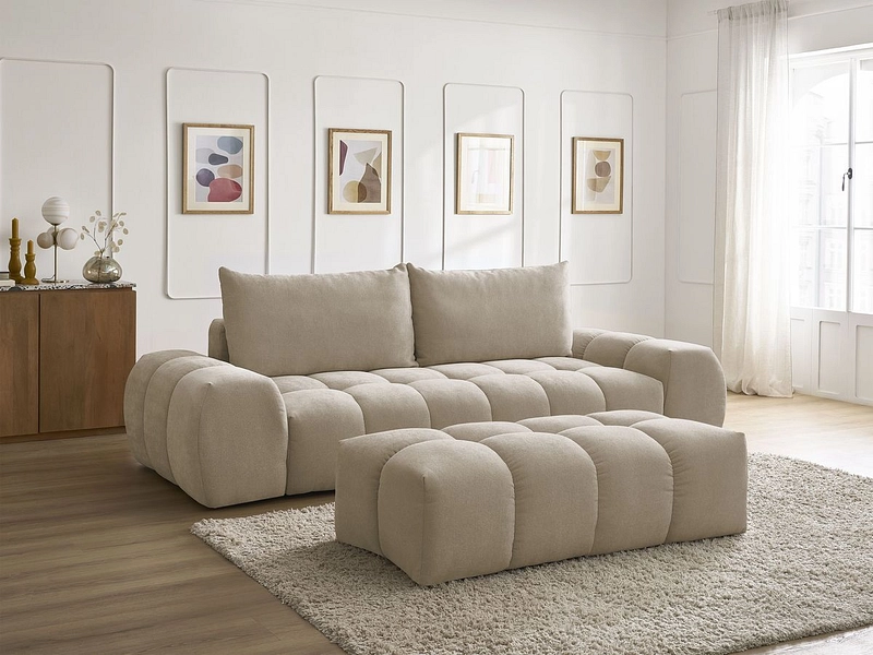3er Sofa mit Hocker BOBOCHIC EVEREST 3er Sofa mit Hocker BOBOCHIC EVEREST