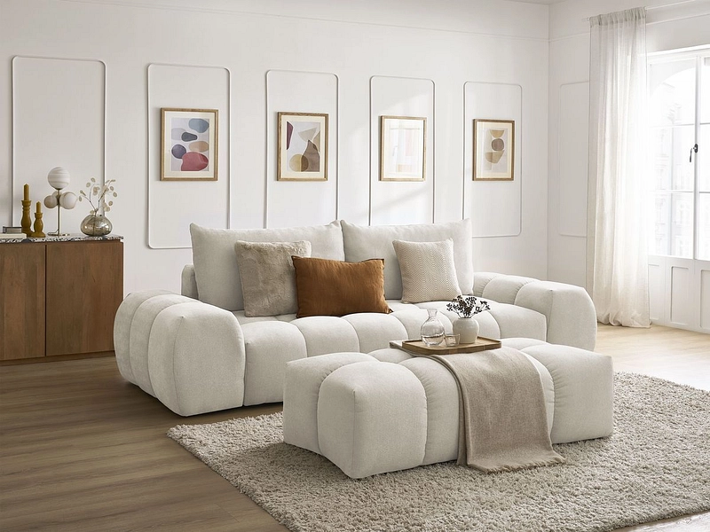 3er Sofa mit Hocker BOBOCHIC EVEREST 3er Sofa mit Hocker BOBOCHIC EVEREST