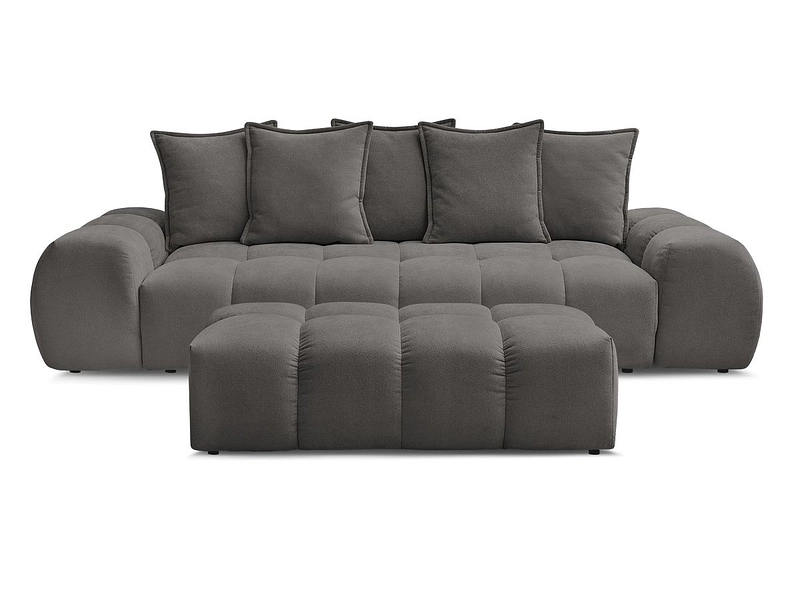 Canapé 3 places avec pouf BOBOCHIC EVEREST Canapé 3 places avec pouf BOBOCHIC EVEREST