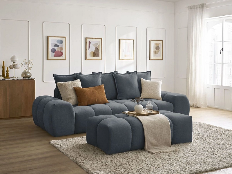 3er Sofa mit Hocker BOBOCHIC EVEREST 3er Sofa mit Hocker BOBOCHIC EVEREST