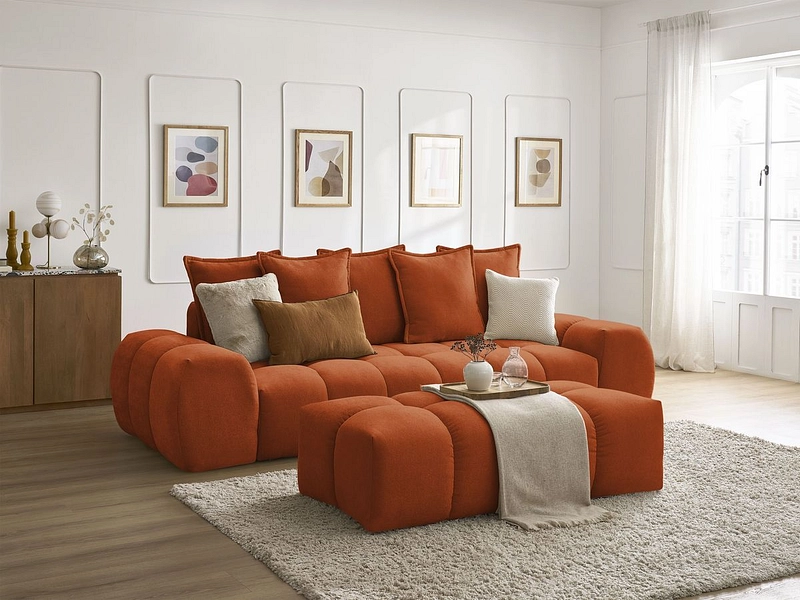 3er Sofa mit Hocker BOBOCHIC EVEREST 3er Sofa mit Hocker BOBOCHIC EVEREST