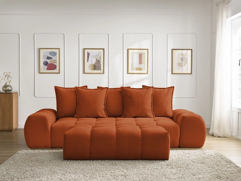 3er Sofa mit Hocker BOBOCHIC EVEREST 3er Sofa mit Hocker BOBOCHIC EVEREST