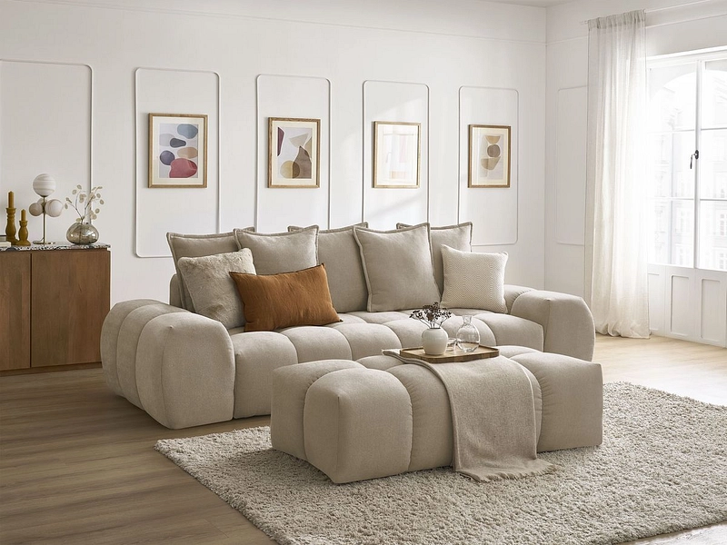 3er Sofa mit Hocker BOBOCHIC EVEREST 3er Sofa mit Hocker BOBOCHIC EVEREST