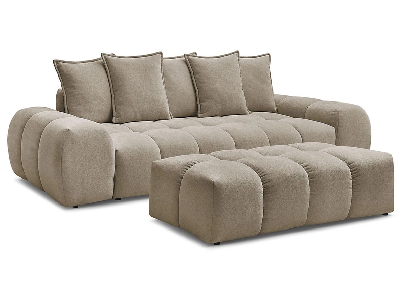 3er Sofa mit Hocker BOBOCHIC EVEREST 3er Sofa mit Hocker BOBOCHIC EVEREST