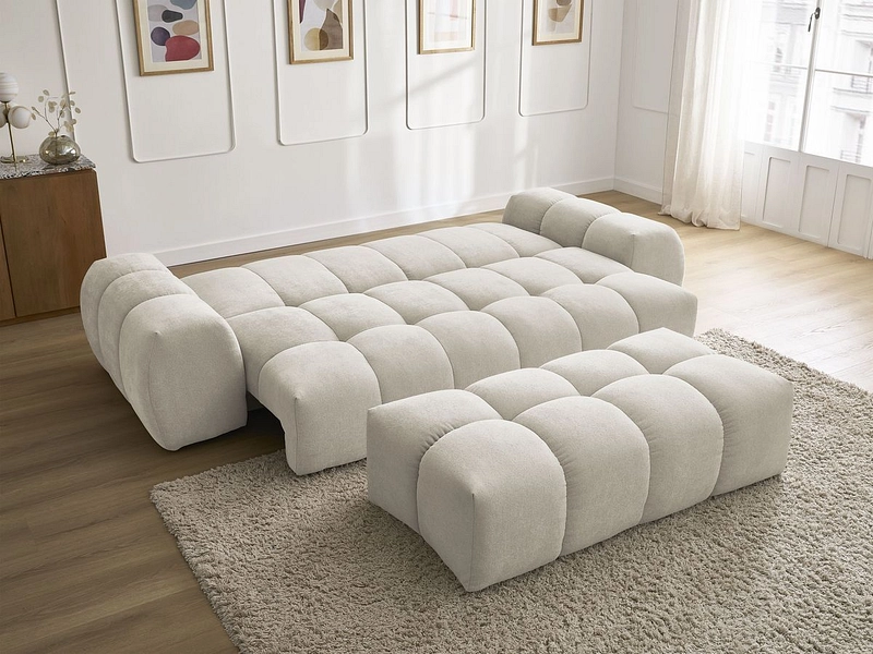 Divano 3 posti con pouf BOBOCHIC EVEREST Divano 3 posti con pouf BOBOCHIC EVEREST