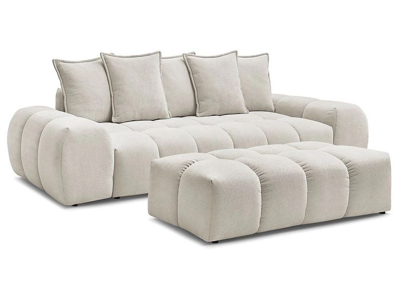 Divano 3 posti con pouf BOBOCHIC EVEREST Divano 3 posti con pouf BOBOCHIC EVEREST