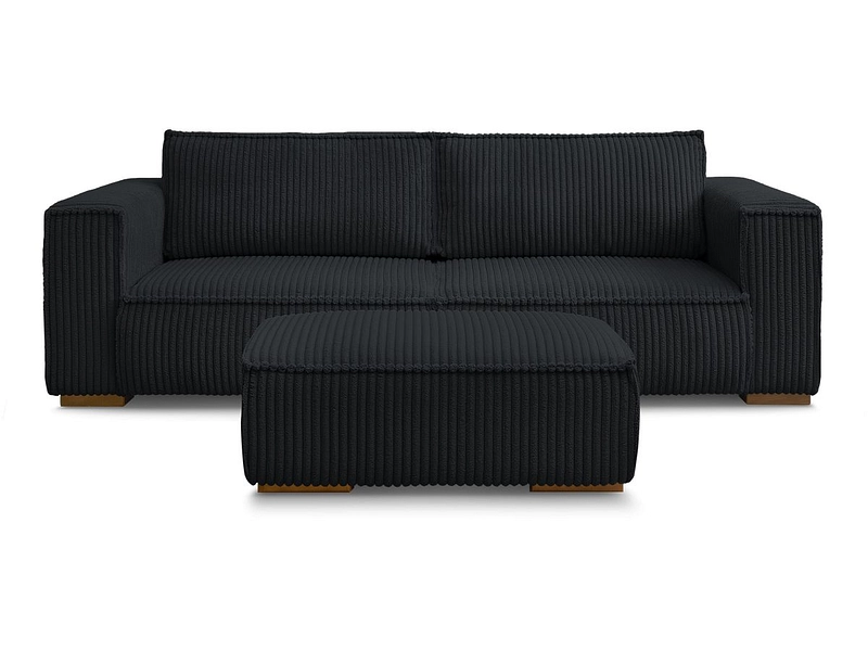 Canapé 3 places avec pouf BOBOCHIC CHELSEA Canapé 3 places avec pouf BOBOCHIC CHELSEA