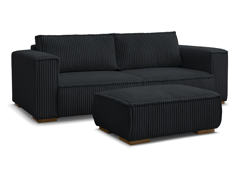 Canapé 3 places avec pouf BOBOCHIC CHELSEA Canapé 3 places avec pouf BOBOCHIC CHELSEA