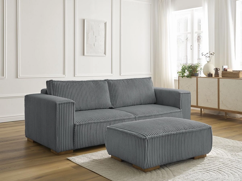 3er Sofa mit Hocker BOBOCHIC CHELSEA