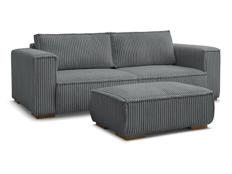 3er Sofa mit Hocker BOBOCHIC CHELSEA