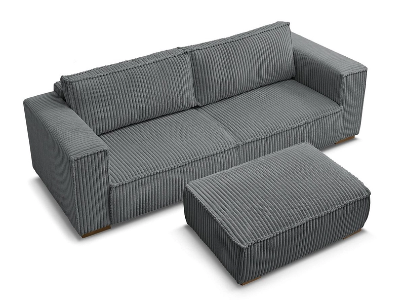 3er Sofa mit Hocker BOBOCHIC CHELSEA
