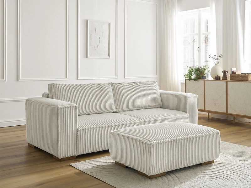3er Sofa mit Hocker BOBOCHIC CHELSEA