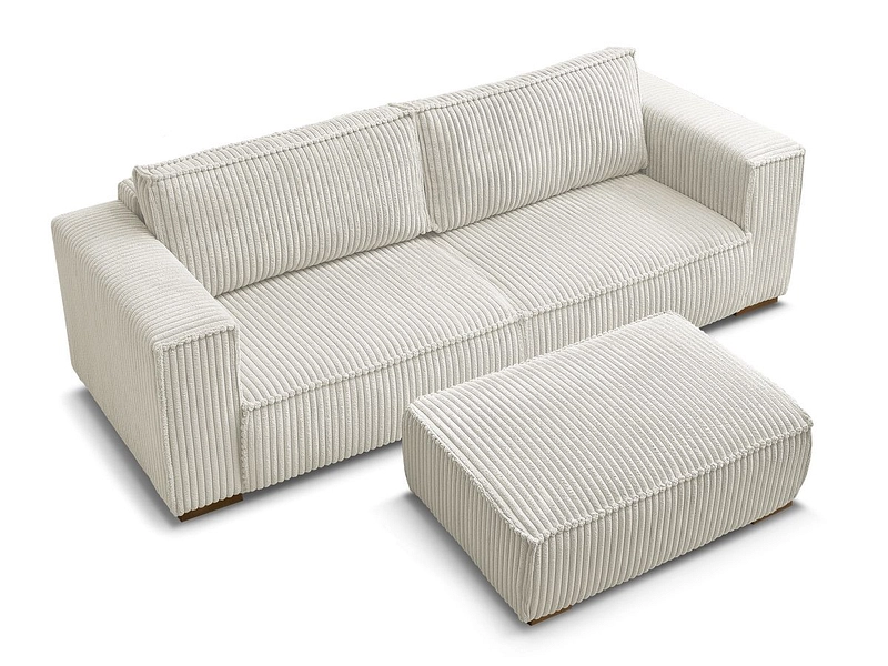 3er Sofa mit Hocker BOBOCHIC CHELSEA
