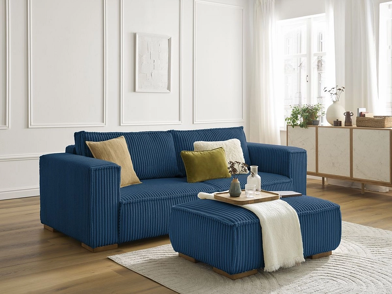 3er Sofa mit Hocker BOBOCHIC CHELSEA