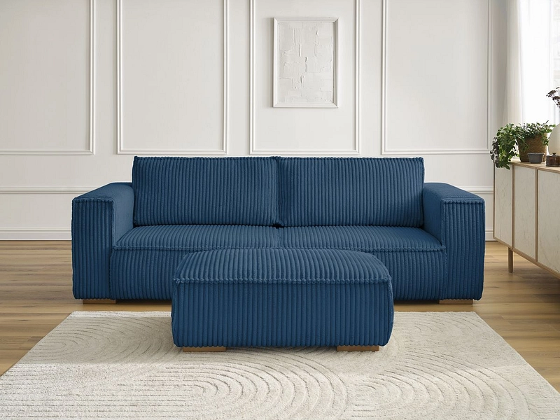 3er Sofa mit Hocker BOBOCHIC CHELSEA