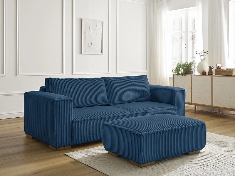 3er Sofa mit Hocker BOBOCHIC CHELSEA