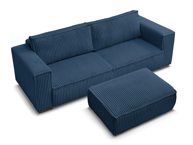 3er Sofa mit Hocker BOBOCHIC CHELSEA