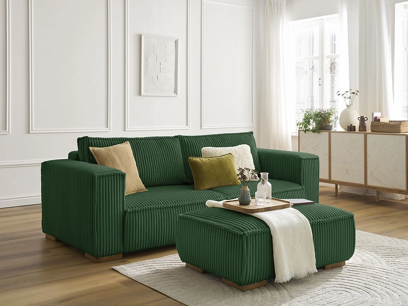 3er Sofa mit Hocker BOBOCHIC CHELSEA