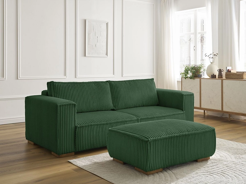 3er Sofa mit Hocker BOBOCHIC CHELSEA