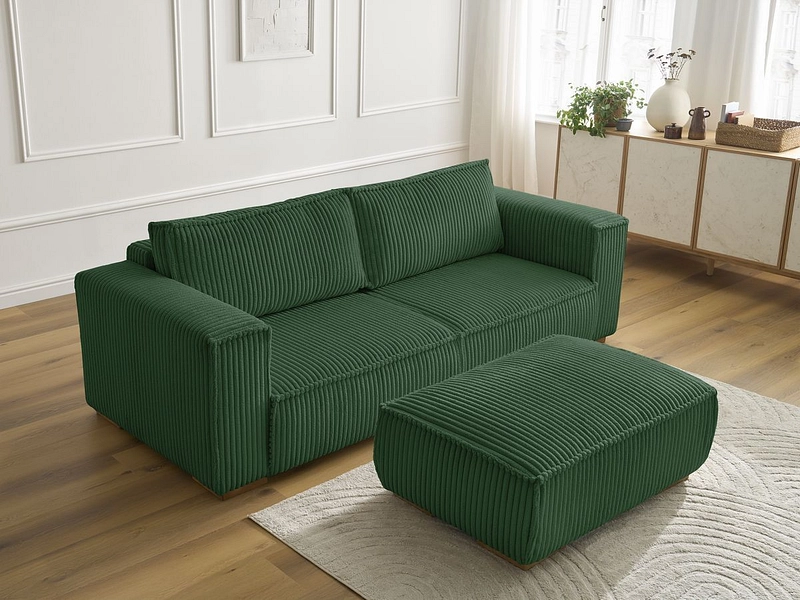 3er Sofa mit Hocker BOBOCHIC CHELSEA